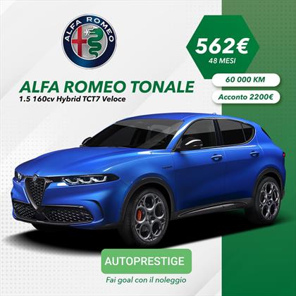 Alfa Romeo Tonale 1.5 160 Cv Hybrid TCT7 Veloce Noleggio L.T. - belangrijkste plaatje